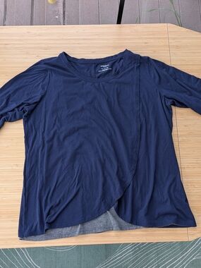 Motherhood Nursing Layered-Front Tee